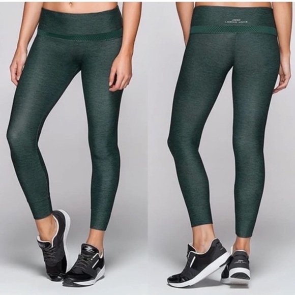Lorna Jane Pants - Lorna Jane Green Flexion Core Ankle Workout Active Leggings